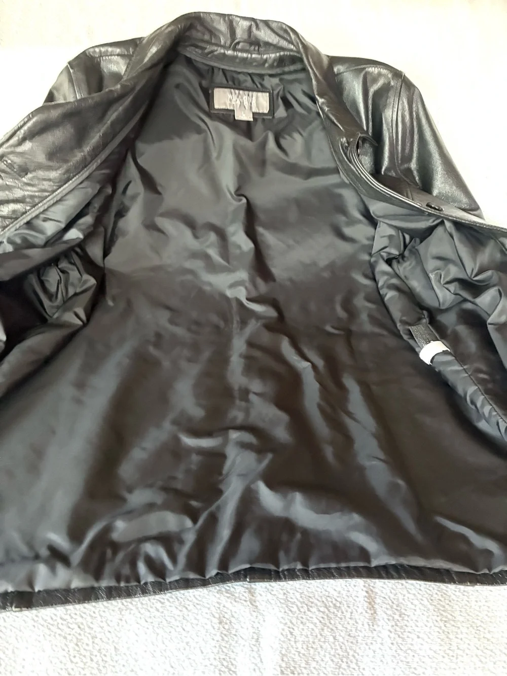 Wilsons Leather Black Men's Leather Car Coat